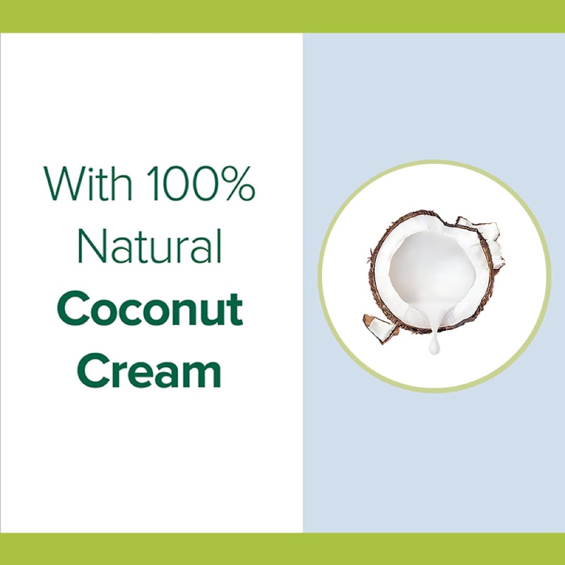 Coconut cream extract and keratin protein