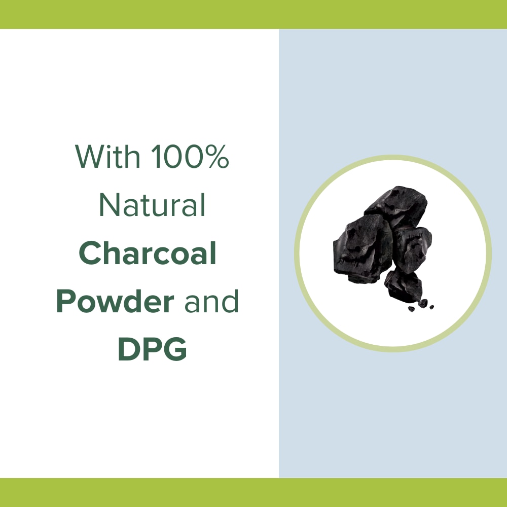 Infused with 100% Natural Charcoal Infused with 100% Natural Charcoal