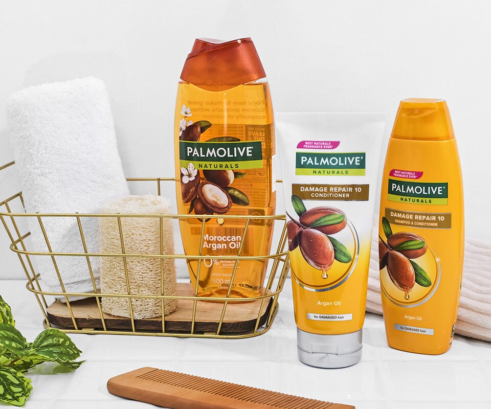 Palmolive® Naturals Damage Repair 10 products Palmolive® Naturals Damage Repair 10 products