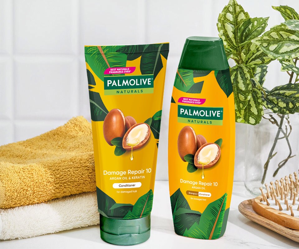 Palmolive® Naturals Damage Repair 10 products Palmolive® Naturals Damage Repair 10 products